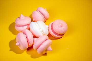 pink and white marshmallows