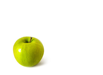 Fresh red apple on white background. Isolated. 