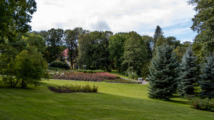 Fototapeta na wymiar Kadriorg Park, Tallinn / Estonia - September 03 2019. The Kadriorg Park in Tallinn.