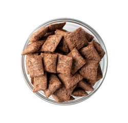 Chocolate Pillows for Breakfast, Choco Cereal Pads, Corn Flakes