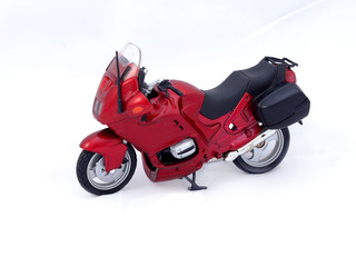 Fototapeta premium red motorcycle on white background