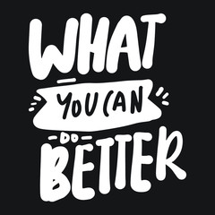 Obraz premium Inspiration quote. Hand lettering illustration for your design