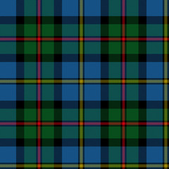 vector illustration of seamless blue and green tartan background - 346008912