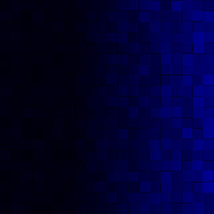 Abstract background of small squares in dark blue colors with horizontal gradient