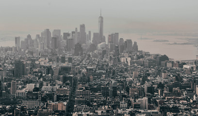Fototapeta premium New York from a great height. NY city.