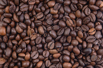 Fototapeta premium coffee beans, background, full filling