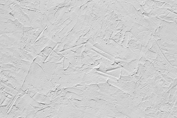 White abstract decorative stucco texture. White stucco background, plastered wall.