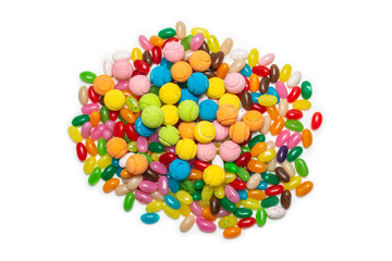 Obraz premium Assorted gummy candies. Jelly sweets.