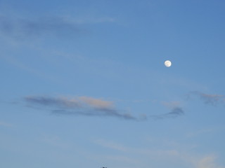 moon, sky, night, nature, freedom, planet, sunset,