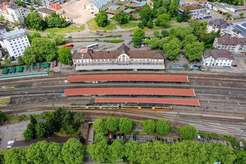 Der Bahnhof in Rastatt.
