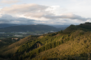 Fototapeta premium landscape with mountains clouds and mountains mountains forest forest in the mountains 
