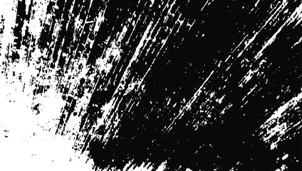 Rough black and white texture vector. Distressed overlay texture. Grunge background. Abstract textured effect. Vector Illustration. Black isolated on white background. EPS10.