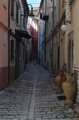 Carovilli, Isernia, Italia - May 5, 2020: Carovilli, a small village near Isernia, in Molise, Italy.