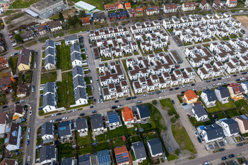 Luftbild, Neubaugebiet, der neue Stadtteil Knielingen 2.0 in Karlsruhe Knielingen.