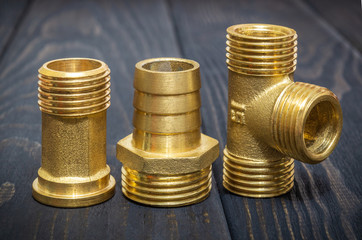 Three brass fittings is often used for water and gas installations