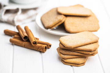 Sweet cinnamon biscuits.