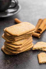 Sweet cinnamon biscuits.