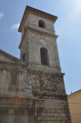Carovilli, Isernia, Italia - May 5, 2020: Carovilli, a small village near Isernia, in Molise, Italy.