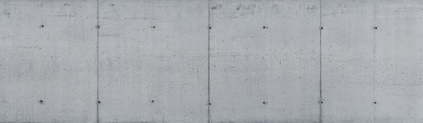 Panoramic concrete wall