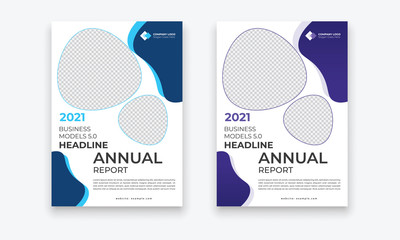 Business Conference brochure flyer design layout template in A4 size, with nice background, vector eps