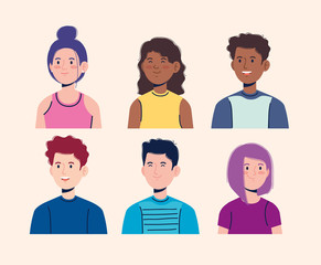 set of fashion boys with girls user