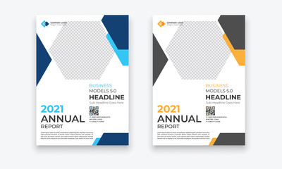 Business Conference brochure flyer design layout template in A4 size, with nice background, vector eps