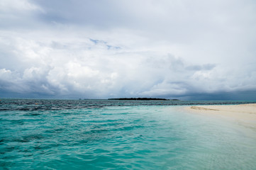 Maldives Island in the ocean