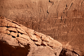 Alameleh Inscriptions at Wadi Rum, Jordan