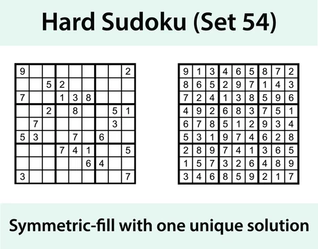 Vector Sudoku puzzle with solution - easy difficulty level Stock Vector  Image & Art - Alamy