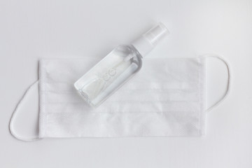 Coronavirus corona virus prevention travel  hand sanitizer  for hand hygiene spread protection.