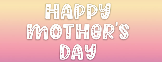 Happy Mother's day greeting illustration