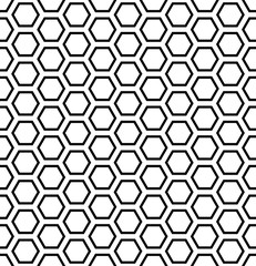 Seamless geometric hexagons honeycomb pattern.