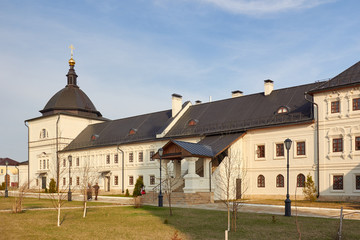 Fototapeta na wymiar Restored Fraternal housing Sviyazhsk Monastery