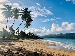 Spiaggia in Santa Barbara de Samanà in Santo Domingo