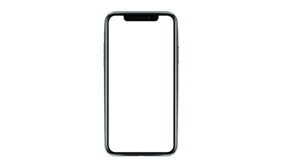 iphone isolated mockup 3D frameless of Smartphone iPhone x Pro Max with blank screen for Infographic Global Business web site design app iphon - Clipping Path