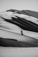 sand dunes in the Liwa desert ,abu dhabi , united arab emirates