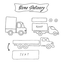 Cars deliver goods to customers according to their orders
