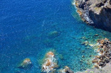 Naklejka na ściany i meble Sommer, Sonne und Meer, La Palma West-Küste