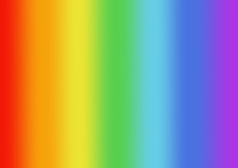 Rainbow LGBT pride flag. International Day Against Homophobia. Bright red, orange, yellow, green, blue, purple blended stripes. Background with rainbow colors pattern in vertical view