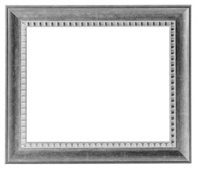 Fototapeta premium Black frame. Isolated object on a white background.