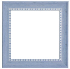 .Blue frame. Isolated object on a white background.