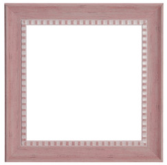 Fototapeta premium Red frame. Isolated object on a white background.