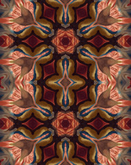 Digital design, pattern stone, painting, burnt orange brown navy