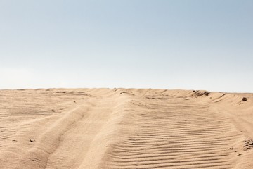 Fototapeta na wymiar Desert sand landscape, dune nature dry, sahara.