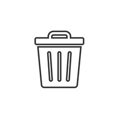 delete bin icon vector illustration design