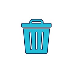 delete bin icon vector illustration design