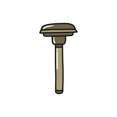 reusable razor doodle icon, vector illustration