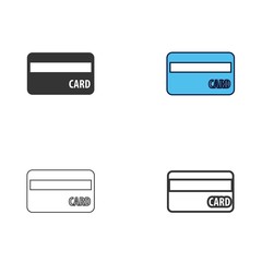 Obraz premium bank card icon vector illustration design