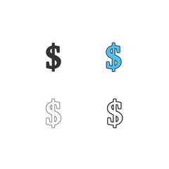dollar icon vector illustration design