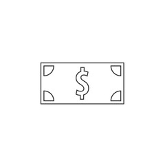 dollar bill icon vector illustration design
